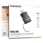 مبدل OTG پرودو MiniLink شفاف USB-A به Lightning خاکستری PDATOL50GY - Image 5