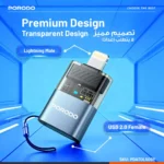 مبدل OTG پرودو MiniLink شفاف USB-A به Lightning خاکستری PDATOL50GY - Image 4