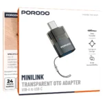 مبدل OTG پرودو MiniLink USB-A به USB-C رنگ خاکستری PDATOC50GY - Image 5
