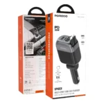 شارژر فندکی چندمنظوره پرودو Spider به همراه کابل USB-C و لایتنینگ مدل PDCCR33BK - Image 6