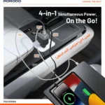شارژر فندکی چندمنظوره پرودو Spider به همراه کابل USB-C و لایتنینگ مدل PDCCR33BK - Image 4