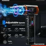جت فن و دمنده توربوی پرودو Tornado با چراغ LED مدل PDMY96007BK - Image 3