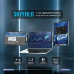 مانیتور قابل حمل دوگانه لپتاپ پاورولوژی SkyFold 14 اینچ مدل PWM3S3BK - Image 6