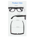 عینک هوشمند دوربین دار 8 مگاپیکسل مدل AiMB Glasses S2 Max با 3 لنز قابل تعویض - Image 2