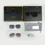 عینک هوشمند دوربین دار 8 مگاپیکسل مدل AiMB Glasses S2 Max با 3 لنز قابل تعویض - Image 3