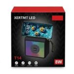 اسپیکر بلوتوثی قابل حمل XERTMT T14 با نورپردازی LED و توان 8 وات