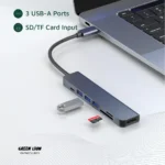 هاب USB-C هفتکاره گرین لاین GN7N1CHUBGY - Image 5