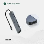 هاب USB-C هفتکاره گرین لاین GN7N1CHUBGY - Image 4