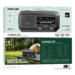 رادیو قابل حمل گرین لاین G-Radio Lite با پاوربانک و چراغ قوه مدل GNGRADIO11BK - Image 2