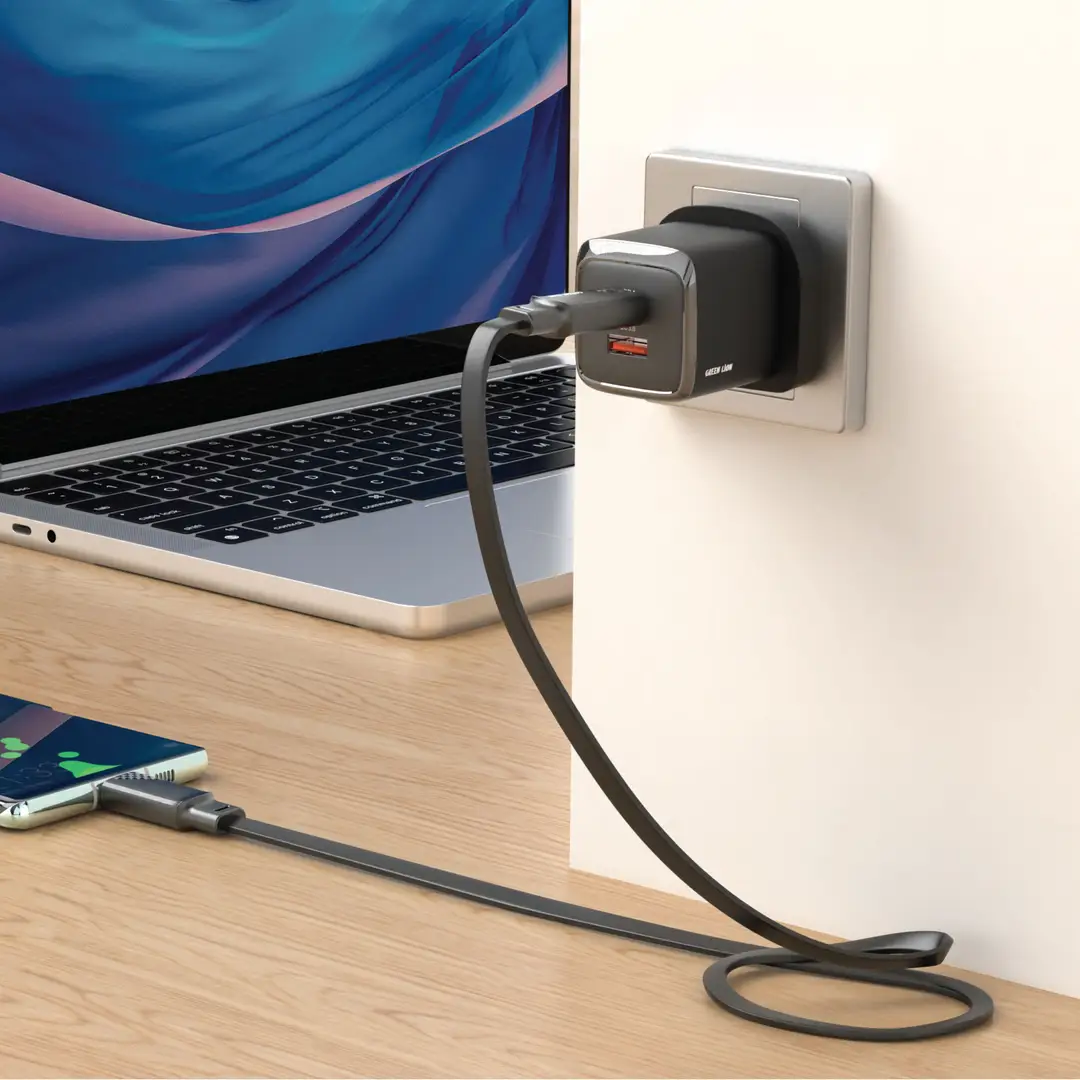 کابل سیلیکونی USB-C به لایتنینگ گرین لاین مدل GNTPE1MC2LBK