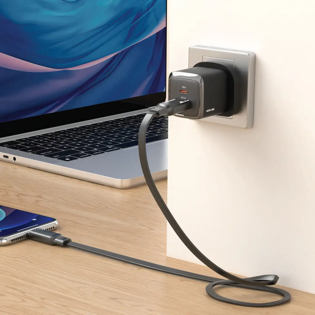 کابل USB به USB-C گرین لاین مدل GNTPE1MA2CBK