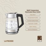 کتری برقی شیشه‌ای لپرسو Multi-Temperature مدل LPCFFM0008-BK - Image 2