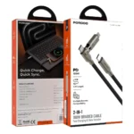 کابل شارژ و انتقال داده 2 در 1 پرودو 100 وات مدل PDCBL100WBK - Image 4