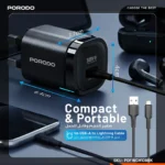 شارژر دیواری USB-A پرودو Tekto مدل PDFWCH109BK - Image 3