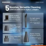 جت فن و جارو شارژی پرودو Tornado Dual PDQ26BK - Image 3