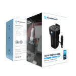 اینورتر فندکی 150 وات پاورولوژی P150INVBK | خروجی AC و USB-C PD - Image 2