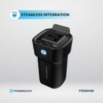 اینورتر فندکی 150 وات پاورولوژی P150INVBK | خروجی AC و USB-C PD - Image 3