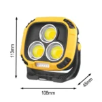پروژکتور روشنایی شارژی کمپینگ مدل W891-2 چراغ طبیعت‌گردی و کار - Image 6