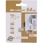 رم میکرو 64 گیگ میکروسونیک MicroSonic 533X U3 V30 C10 100MB/s