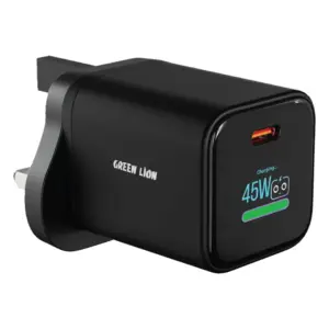 شارژر دیواری گرین لاین AVS Connect TFT توان 45 وات مدل GNAVSWC73CBK