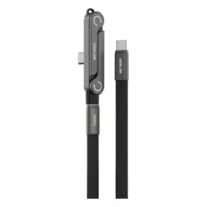 کابل شارژ و نگهدارنده 2 در 1 گرین لاین USB-C مدل GNUSBCHLCBBK