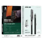 کابل شارژ و نگهدارنده 2 در 1 گرین لاین USB-C مدل GNUSBCHLCBBK - Image 2