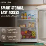 یخچال مینی کلاسیک گرین لاین 55 لیتری مدل GNCLFRI55LWH - Image 2