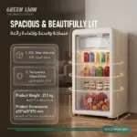 یخچال مینی کلاسیک گرین لاین 83 لیتری مدل GNCLFRI83LWH - Image 4