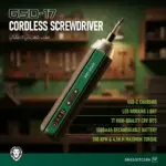 پیچ گوشتی شارژی گرین لاین GSD-17 مدل GNGSD17CSBK - Image 7