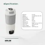 کتری برقی قابل حمل گرین لاین Kettle & Go ظرفیت 600 میلی‌لیتر مدل - Image 9