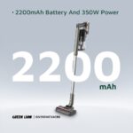 جاروبرقی شارژی گرین لاین Turbo Pro مدل GN350WCVACBK - Image 7