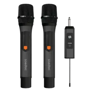 میکروفون بی‌سیم دوگانه پرودو Soundtec Duo Mic مدل PD-STWLEP050-BK