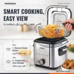 سرخ‌کن برقی عمیق پرودو Lifestyle Crispo ظرفیت 1.5 لیتر مدل PDLFSTMX15SLBK - Image 5