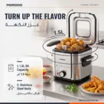 سرخ‌کن برقی عمیق پرودو Lifestyle Crispo ظرفیت 1.5 لیتر مدل PDLFSTMX15SLBK - Image 4