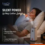 دستگاه نبولایزر کمپرسوری شارژی پرودو LiveOn با مخزن 8 میلی‌لیتری مدل PDLVO100BWH - Image 5
