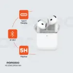 هندزفری بی‌سیم پرودو Soundtec Earbuds Gen 4 مدل PD-STWLEP045-WH - Image 8