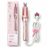 فر کننده صورتی چرخشی شیگلم مدل one touch سایز 25 ا Sheglam pink curly hair 25mm اصل