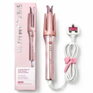 فر کننده صورتی چرخشی شیگلم مدل one touch سایز 25 ا Sheglam pink curly hair 25mm اصل