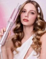 فر کننده صورتی چرخشی شیگلم مدل one touch سایز 25 ا Sheglam pink curly hair 25mm اصل - Image 13
