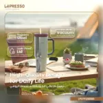 ماگ سفری دسته‌دار لپرسو QuirkSip 1200 میلی‌لیتر با عایق خلأ دوجداره مدل LPCFFQS0061 - Image 7