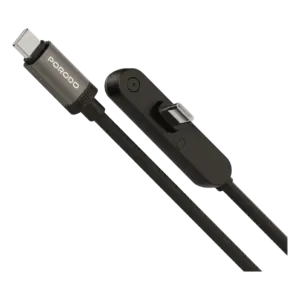 کابل شارژ USB-C به USB-C پرودو مدل Siter توان 60 وات با پایه نگهدارنده PD60WCCISBK