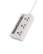چندراهی برق و شارژر چندپورته پرودو مدل Multi-Port Power Hub با تایمر PDFWCH013 - Image 9