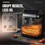 سرخ کن بدون روغن سه سبد پرودو مدل Crispio Triple Basket PDLFSTS1226BK - Image 5
