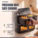 سرخ کن بدون روغن سه سبد پرودو مدل Crispio Triple Basket PDLFSTS1226BK - Image 4
