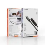 کابل شارژ USB-C به USB-C پرودو مدل Siter توان 60 وات با پایه نگهدارنده PD60WCCISBK - Image 2
