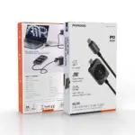 کابل شارژ دوکاره پرودو Halom تایپ سی 60 وات با شارژر بی‌سیم ساعت PDASWC60WBK - Image 2
