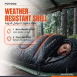 کیسه خواب سبک پرودو Lifestyle مدل Lightweight همراه با کیف نگهداری PDLFST170TBK - Image 5
