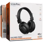 هدفون بی‌سیم پرودو Soundtec با روکش چرمی مدل PDSTCYZ18 - Image 5