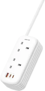 چندراهی برق و شارژر گرین لاین مدل GS-600 با USB-C و USB-A و توان 2500 وات GNGS600PSWH - Image 5