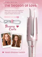 فر کننده صورتی چرخشی شیگلم مدل one touch سایز 25 ا Sheglam pink curly hair 25mm اصل - Image 5